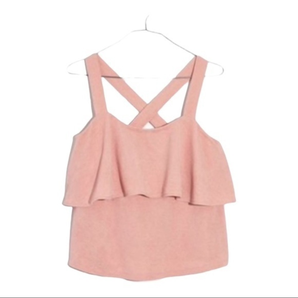Madewell Texture & Thread Tiered Tank Top